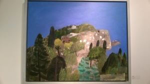 Sicily, by Elaine Pamphilon. Mixed media on canvas,  80x100 cm.