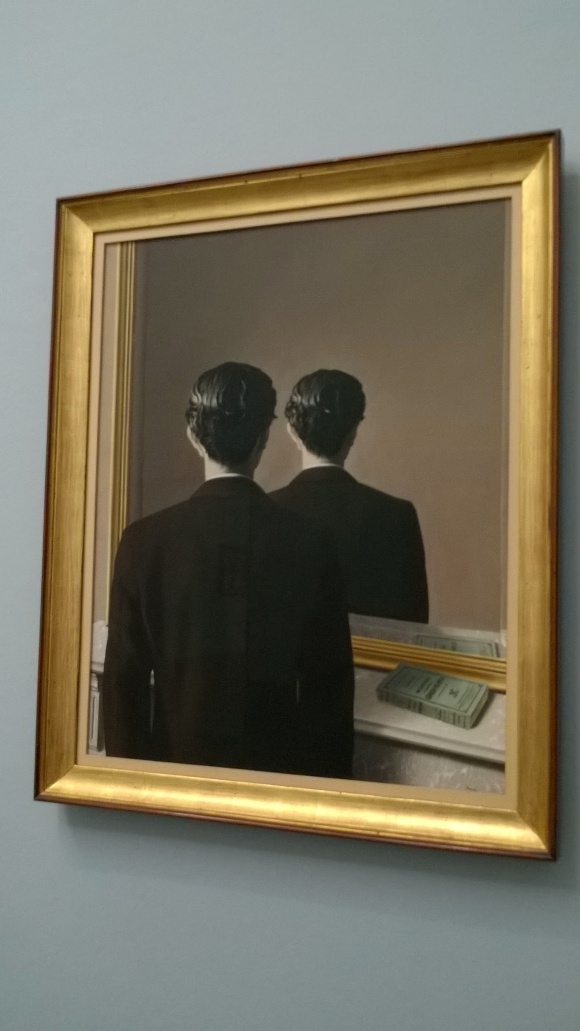 René Magritte, La reproduction interdite, 1937, oil on canvas. 